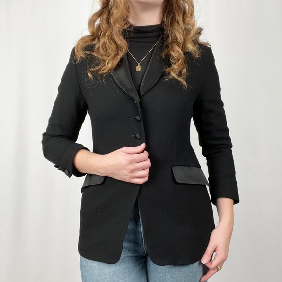 Vintage Pendleton 100% Wool Blazer Jacket Formal Suit Coat Dark Academia Wedding - Picture 2 of 7